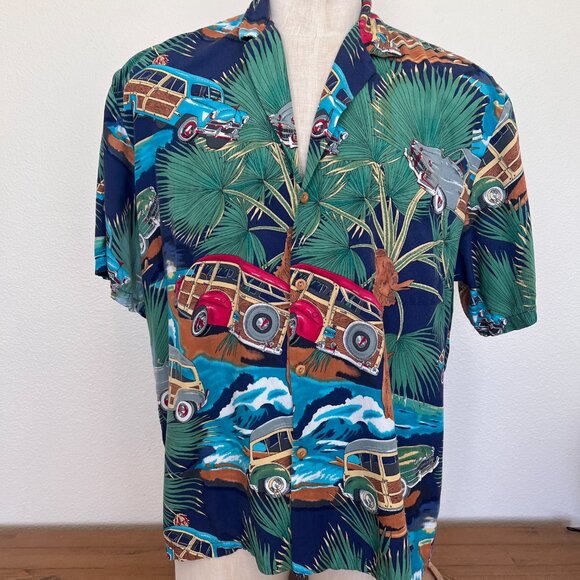 Diamond Head Sportswear Hawaiian Shirt - Car Lovers - Size XL - Picture 1 of 9